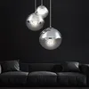 LED Hängeleuchte, 3-Flammig, Glas Kugeln, Chrom, D 51 cm Produktbild-Vorschau 13