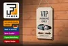 Blechschild Spruch 12x18cm VIP Parking only all others will Produktbild-Vorschau 3