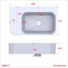 AQUABATOS Hängewaschbecken Keramik Waschtisch Produktbild-Vorschau 3