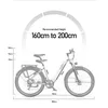 A diagram of an electric bicycle with various measurements indicated. Produktbild-Vorschau