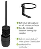 WENKO Turbo-Loc WC-Garnitur Carpino in Schwarz 9,5 x 35 x Produktbild-Vorschau 4