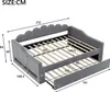 Praktisches Tagesbett mit Ausziehbett, LED-Beleuchtung und Produktbild-Vorschau 7