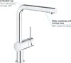 GROHE Minta Mitigeur monocommandé pour évier, saillie Anteprima dell’immagine prodotto 12