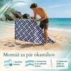 Lantigo Plážová zástena Kotva 10m | Vetrolam mikrovlákno UV Náhľad obrázku produktu 8