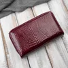 Damenbrieftasche aus lackiertem Leder mit Krokoprägung, Produktbild-Vorschau 10