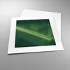 Poster - Poster ohne Rahmen - Makro Blatt Tropfen - 30x30 Produktbild-Vorschau 3