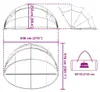 vidaXL Pool-Dome trasparente 546 x 516 x 250 cm PVC Anteprima dell’immagine prodotto 8