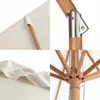 Sekey Rechteckiger Sonnenschirm 200x150 cm Holzoptik, Produktbild-Vorschau 12