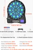 A VEVOR electronic dartboard with its accessories and specifications laid out. Produktbild-Vorschau