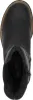 A top-down view of a black Rieker boot. Voir les images du produit