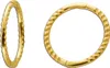 Creolen 12mm Gelbgold 585 14 Karat gemustert Produktbild-Vorschau 1