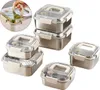 Frischhaltebox aus Edelstahl,Lunchbox mit deckel,Tragbare Produktbild-Vorschau 1
