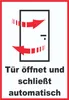 Tür öffnet und schließt automatisch Schild A1 Rückseite Produktbild-Vorschau 1