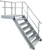 6 Stufen + Podest Stahltreppe mit Geländer rechts / Produktbild-Vorschau 1