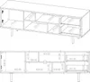 Technical drawing of a TV stand with dimensions. Produktbild-Vorschau