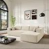 Ecksofa mit breiter Liegefläche, Kompressionsschaum-Sofa Produktbild-Vorschau 2