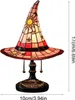 Hexenhutlampe, Buntglasharz, Zaubererhut-Licht, gruselige Produktbild-Vorschau 6