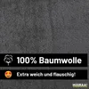 Huuraa Handtuch Lama Comic 50x100cm Graphite Baumwolle Produktbild-Vorschau 2