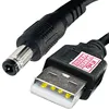 USB power cable to DC barrel connector plug 5.5 x 2.5mm Produktbild-Vorschau 1