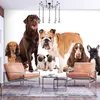 Vlies Fototapete - Animal portrait - dogs with a brown Produktbild-Vorschau 2