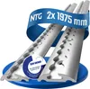 Airlineschiene Zurrschiene 2 x 2 m 2 Meter runde halbrunde Produktbild-Vorschau 1