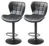 Barhocker-Set, 2er-Set, moderne Barhocker aus Kunstleder in Produktbild-Vorschau 1