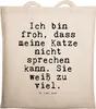 Mr. & Mrs. Panda Shopping Tasche Ich bin froh, dass... - Produktbild-Vorschau 1