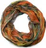styleBREAKER Damen Loopschal Feder Muster Batik Style | Produktbild-Vorschau 1