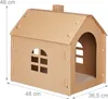 Relaxdays Casetta per gatti in cartone, tana per gatti con Anteprima dell’immagine prodotto 4