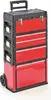 A red and black rolling tool chest with multiple drawers and compartments, shown against a white background. Produktbild-Vorschau