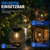 Solar Laterne 2er Set LED Gartenlaterne warmweiß 2700K, Produktbild-Vorschau 3