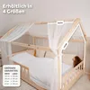 Betthimmel fürs Hausbett mit Leuchtsternen nachtleuchtend Produktbild-Vorschau 4