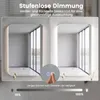 COSTWAY Badspiegel mit LED Beleuchtung 70x50cm, Wandspiegel Produktbild-Vorschau 5