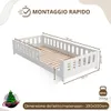 Crazy Pine Letto per Bambini 100x190 cm – Letto Montessori Anteprima dell’immagine prodotto 2