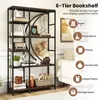 A bookshelf is shown with various items displayed on its shelves, and a graphic overlay illustrates different types of items that can be stored. Náhľad obrázku produktu