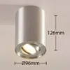 Arcchio Deckenspot Jolina, rund, grau, 13 cm, Metall Produktbild-Vorschau 5