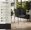 tectake® Polsterstuhl Tessa ergonomische Form mit hoher Produktbild-Vorschau 2