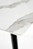 HALMAR Tisch weiß schwarz MDF-Platte Stahl Glas 70cm x Produktbild-Vorschau 5