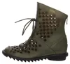Laura Vita Damen Stiefelette aus Leder mit Lochmuster Produktbild-Vorschau 8