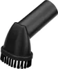 A black vacuum cleaner attachment with bristles. Produktbild-Vorschau