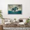 Gerahmtes Poster - Schwarzer Rahmen - Baum Natur Feld - Produktbild-Vorschau 6