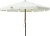 vidaXL Ombrellone con asta in legno 330 cm bianco sabbia Anteprima dell’immagine prodotto 5