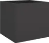 A black cube-shaped planter is shown from a three-quarter angle against a white background. Náhled obrázku produktu