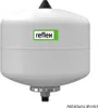 A white pressure expansion vessel with a black cap and a green and white logo. Anteprima dell’immagine prodotto