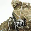 Anhänger Sternzeichen Steinbock mit 1,4mm Flachpanzer-Kette Produktbild-Vorschau 2