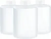Three clear plastic bottles with white caps are arranged in a group against a white background. Produktbild-Vorschau