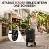 Sekey Klappbar Einkaufstrolley 2 Räder Aluminium, mit 50L Produktbild-Vorschau 3