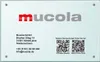 A business card or sign with company information and QR codes. Náhľad obrázku produktu