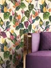 NEWROOM Tapete Folis Grün Creme Vliestapete - Floral Blumen Produktbild-Vorschau 1