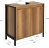 A product shot of a bathroom cabinet with dimensions indicated. Náhľad obrázku produktu